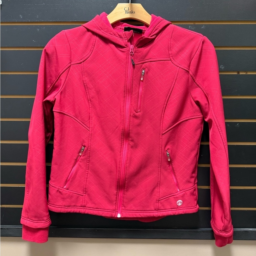 Mondetta Pink Hooded Active Jacket Size Large